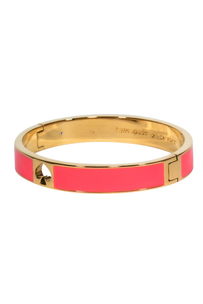 Kate Spade - Pink & Gold Spade Cutout Bangle – Current Boutique