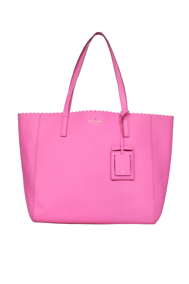 Kate Spade - Pink Scallop Edge Tote Bag – Current Boutique