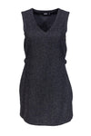 V-neck Sheath Sleeveless Winter Sheath Dress