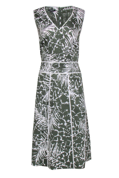 A-line Summer General Print Cotton Sleeveless Dress