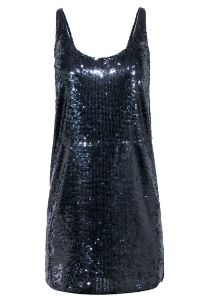 Sleeveless Sequined Short Party Dress