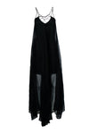 Sexy A-line Keyhole Hidden Side Zipper Silk Summer Sleeveless Evening Dress/Maxi Dress