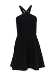 Fitted Fit-and-Flare Sleeveless Little Black Dress/Wedding Dress