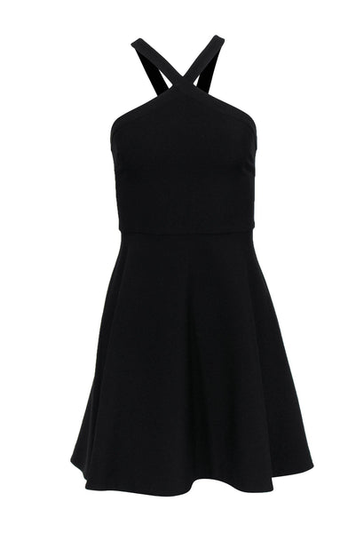 Sleeveless Fitted Fit-and-Flare Little Black Dress/Wedding Dress