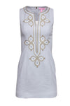 Tall Sheath Sleeveless Round Neck Sheath Dress/Party Dress With a Ribbon