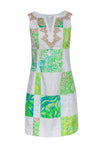 Floral Print Fitted Embroidered Cotton Summer Dress