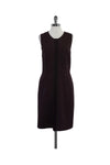 Pocketed Sheath Darted Waistline Long Sleeves Sleeveless Sheath Dress