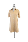 Short Sleeves Sleeves Collared Button Front Shirt Dress