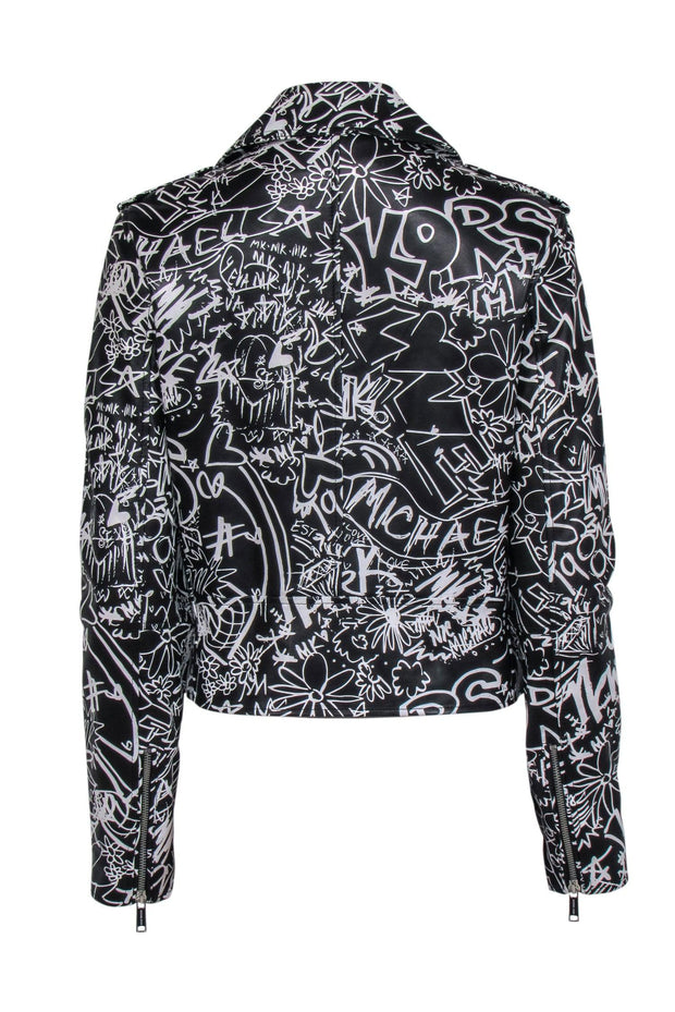 Arriba 56+ imagen michael kors graffiti jacket