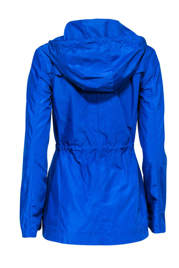 Michael Michael Kors - Cobalt Blue Windbreaker Rain Jacket Sz XS – Current  Boutique