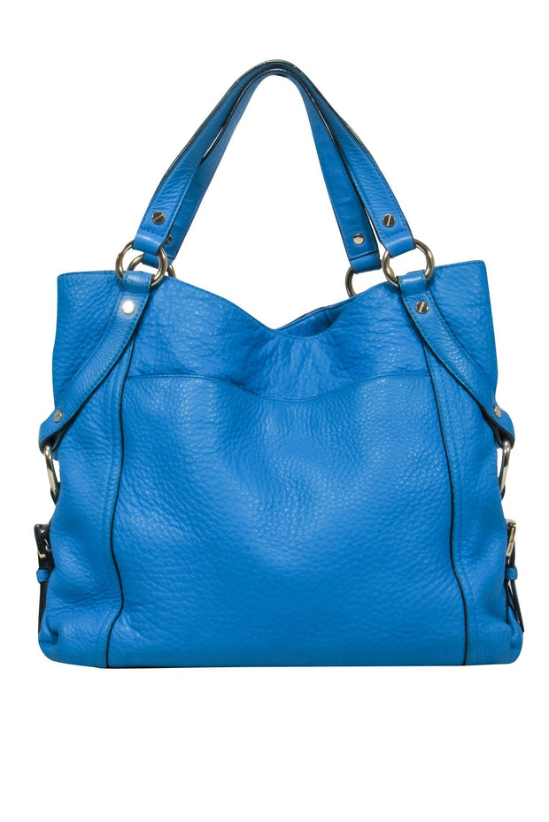 Michael Michael Kors - Electric Blue Leather Crossbody Bag w/ Gold Har –  Current Boutique