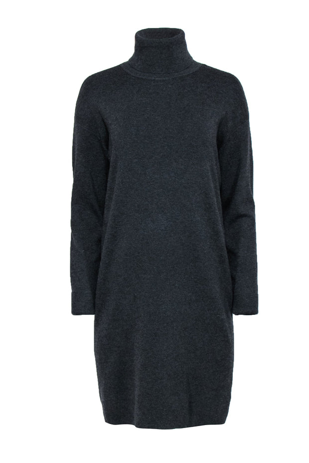 Michael Michael Kors - Grey Knit Turtleneck Sweater Dress Sz M – Current  Boutique
