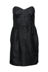 Tall Strapless Sweetheart Fitted Hidden Back Zipper Fit-and-Flare Little Black Dress/Party Dress