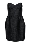 Tall Strapless Fit-and-Flare Hidden Back Zipper Fitted Sweetheart Little Black Dress/Party Dress