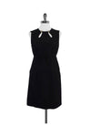 Hidden Back Zipper Sleeveless Tie Waist Waistline Dress