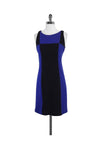 Colorblocking Back Zipper Sleeveless Dress