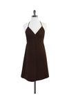 Cotton Hidden Back Zipper Halter Dress