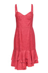 Summer Wrap Hidden Back Zipper Fitted Sweetheart Sheath Sheath Dress/Evening Dress/Midi Dress With Ruffles