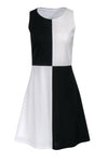 A-line Colorblocking Sleeveless Dress
