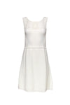 Sleeveless Summer Ribbed Fitted Scoop Neck Fit-and-Flare Dress