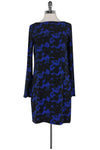 Sophisticated Long Sleeves Fitted Round Neck Above the Knee General Print Dress