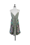 Bubble Dress Gathered General Print Spaghetti Strap Dress