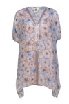 Floral Print Sequined Tunic