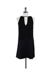 Sleeveless Polyester Keyhole Shift Dress