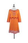 Beaded Embroidered Cotton Tunic