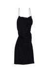 Spaghetti Strap Ruched Draped Dress