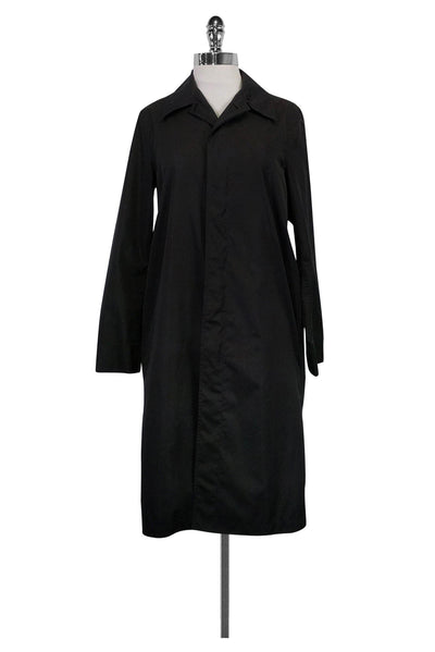 Ralph Lauren - Black Silk Long Sleeve Wrap Top Sz 14 – Current Boutique