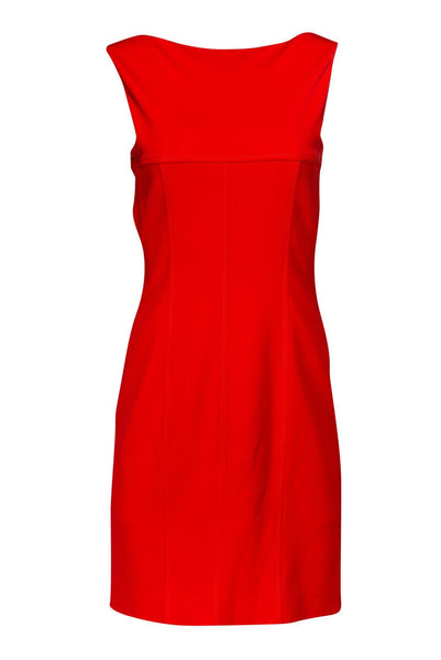 Sleeveless Hidden Side Zipper Sheath Sheath Dress