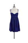 Sleeveless Pocketed Hidden Side Zipper Gathered Dress