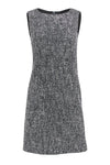 Tall Sophisticated Sleeveless Hidden Back Zipper Shift Scoop Neck Dress