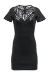 Sophisticated Short Sleeves Sleeves Sheath Bateau Neck Sheath Dress/Little Black Dress