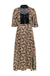 Short Sleeves Sleeves Lace General Print Summer Maxi Dress