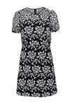 Spring Sheath Lace Floral Print Short Sleeves Sleeves Sheath Dress/Little Black Dress/Party Dress