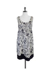 Pocketed Hidden Side Zipper Sleeveless General Print Dress