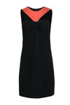 Sexy Crew Neck Sweetheart Sleeveless Hidden Back Zipper Colorblocking Keyhole Cutout Fitted Sheath Cocktail Above the Knee Sheath Dress/Little Black Dress