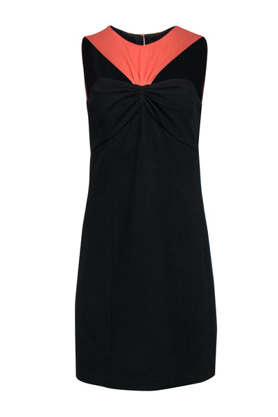 Sexy Cocktail Above the Knee Sheath Cutout Keyhole Hidden Back Zipper Fitted Colorblocking Sleeveless Crew Neck Sweetheart Sheath Dress/Little Black Dress