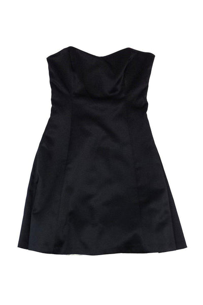 Strapless Sweetheart Flared-Skirt Hidden Back Zipper Dress