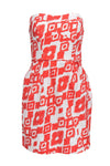 Strapless Sleeveless Sweetheart Cocktail Hidden Back Zipper Sheath Summer General Print Sheath Dress