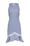 Round Neck General Print Sleeveless Hidden Back Zipper Sheath Spring Summer Sheath Dress/Party Dress