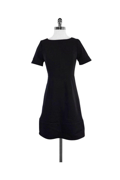 Short Sleeves Sleeves Crew Neck Back Zipper Dress