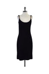 Hidden Side Zipper Scoop Neck Sleeveless Dress