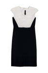 Sophisticated V-neck Above the Knee Hidden Back Zipper Cap Sleeves Bandage Dress/Bodycon Dress