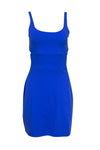 Scoop Neck Cutout Fitted Fit-and-Flare Sleeveless Party Dress