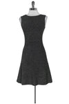 Above the Knee Round Neck Flared-Skirt Sleeveless Fitted Hidden Back Zipper Dress