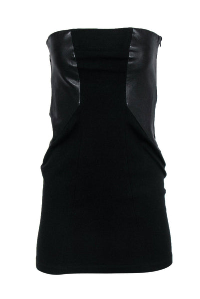 Sexy Strapless Hidden Side Zipper Straight Neck Bodycon Dress/Club Dress/Little Black Dress/Party Dress
