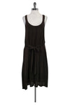 Belted Round Neck Tank Dress